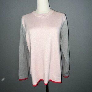 Peter Millar JULIA Women's Color-block Crew Neck Pullover Sweater -NWOT - Size L